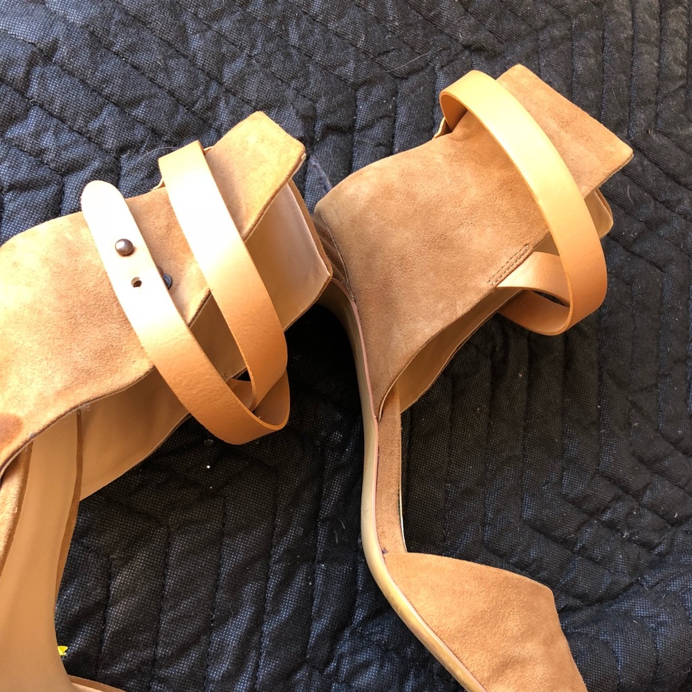 Joe’s suede strappy high heels